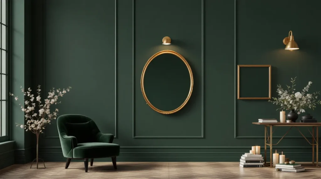 Opera aesthetic lighting with warm sconces and candlelit shadows.