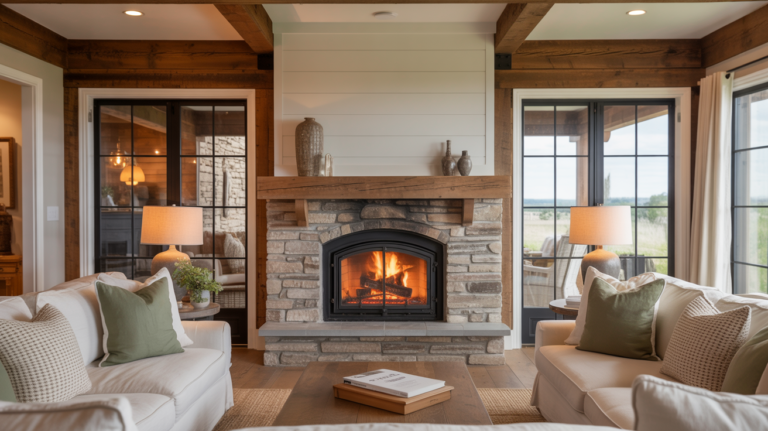 24 Modern Farmhouse Fireplaces Worth Copying