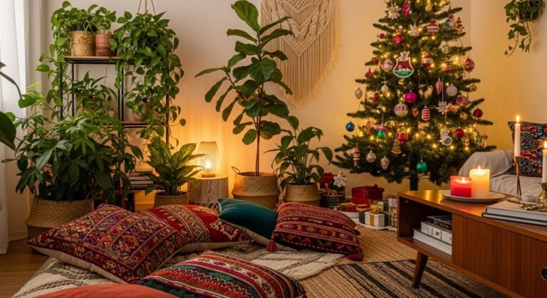 21 Boho Christmas Decor Ideas Eclectic & Warm