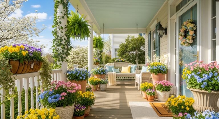 23 Spring Front Porch Decor Welcoming & Fresh