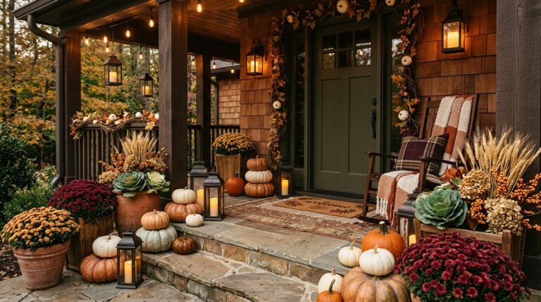 23 Fall Porch Setup Ideas for Cozy Curb Appeal