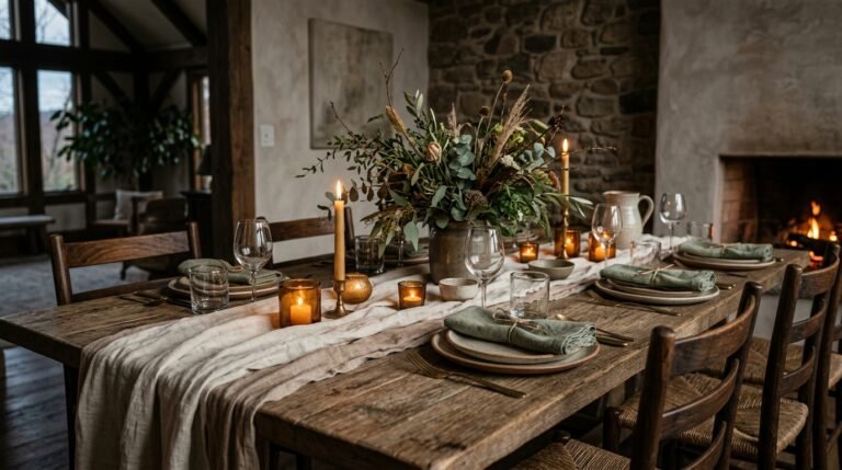 24 Natural Tablescapes Ideas for a Warm, Organic Table