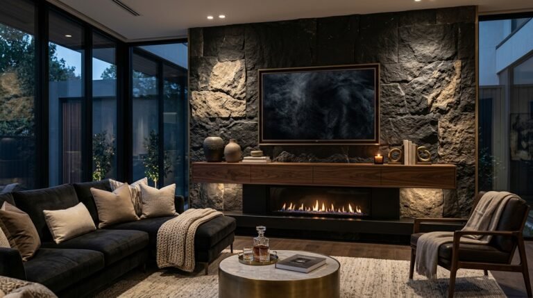 21 TV Fireplace Wall Ideas for a Sleek Focal Point