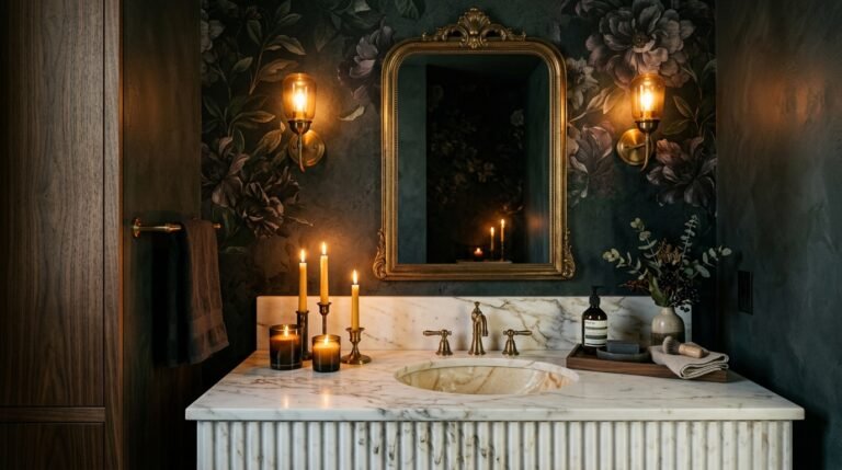 22 Moody Bathroom Wallpaper Ideas for a Dramatic Look